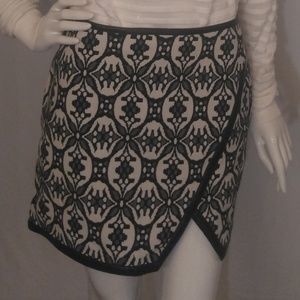 Black and White Mini Skirt